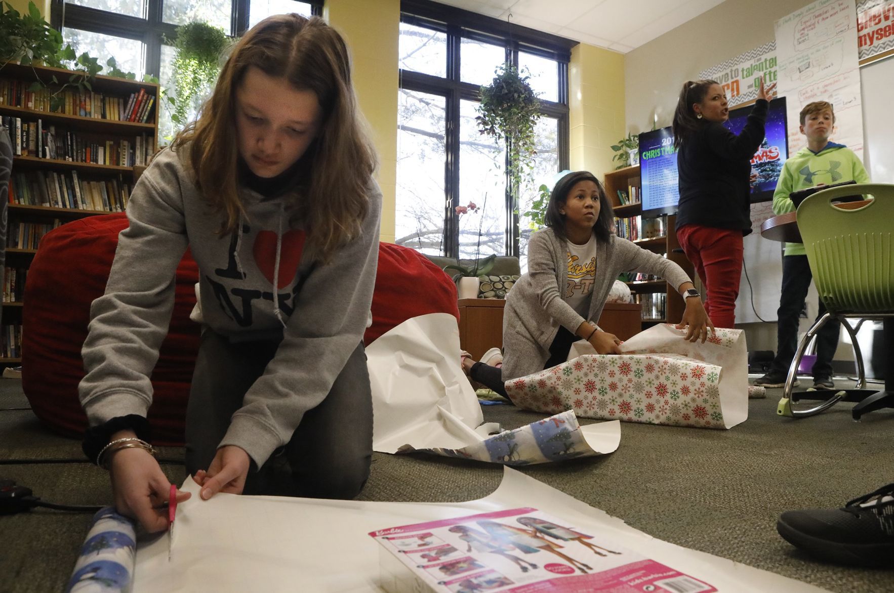 Whitfield students wrap presents for the neediest